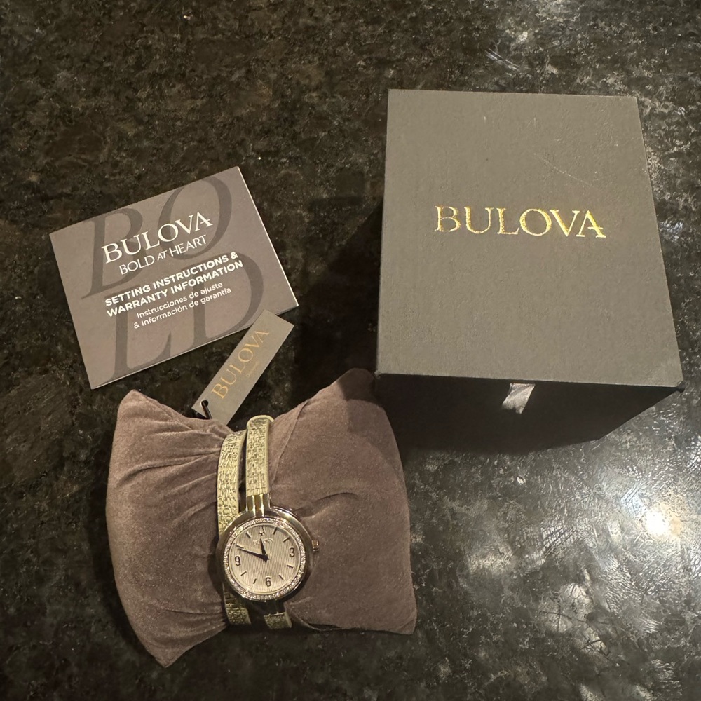 Bulova Silver and Gold Tone Watch